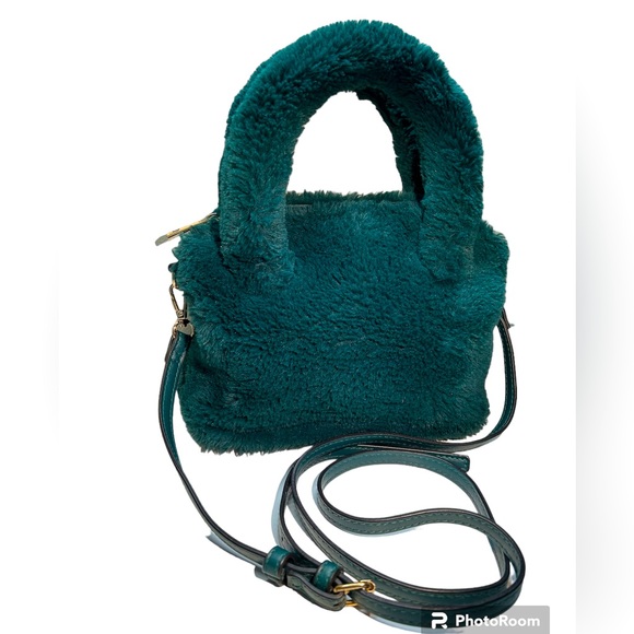a new day Bags Forest Green Faux Fur Crossbody Bag Poshmark